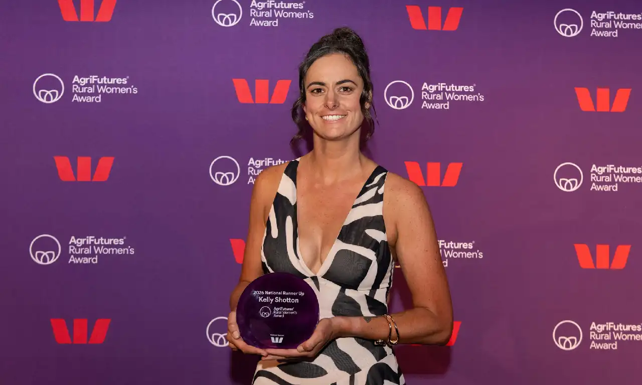 NT’s Kelly Shotton crowned 2026 AgriFutures Rural Women's Award National Runner-Up