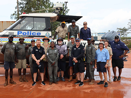 Group shot of newly graduated marine rangers