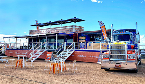 The RaboTruck set up for the show